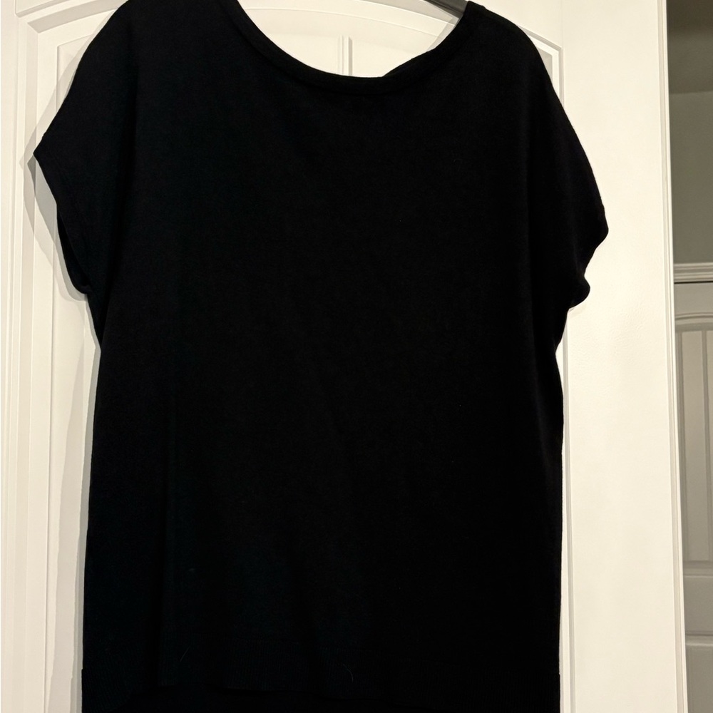 LOFT Classic Black Short Sleeve Top
